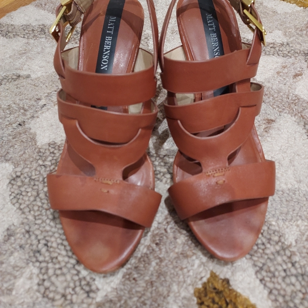 Matt Bernson sandals with wood heels
